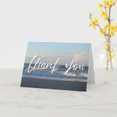 Carte Merci d'écriture manuscrite Décontracté de la soir (Fleur jaune)