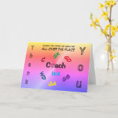 Carte Merci d'entraîneur de netball (Fleur jaune)