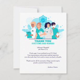 Carte Merci des médecins et infirmières