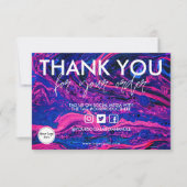 Carte Merci d'espace aquarelle (Devant)