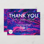 Carte Merci d'espace aquarelle (Devant / Derrière)