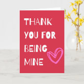 Carte Merci d'être à moi (Fleur jaune)