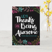 Carte Merci d'être Awesome Friend Greeting (Fleur jaune)