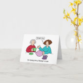 Carte Merci d'être comme une mère pour moi (Fleur jaune)