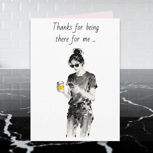 Carte Merci d'être là pour moi