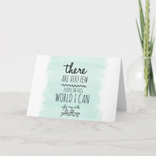 Carte Merci d'être là quand je pleurais.