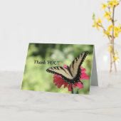 Carte Merci d'être le vent sous mes ailes (Fleur jaune)