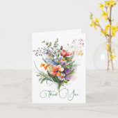 Carte Merci d'être ma servante d'honneur (Fleur jaune)