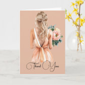 Carte Merci d'être ma servante d'honneur (Fleur jaune)