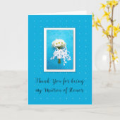 Carte Merci d'être ma servante d'honneur Mariage Daisy (Fleur jaune)