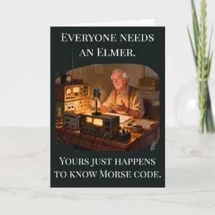 Carte Merci d'être mon cadeau de radio amateur Elmer