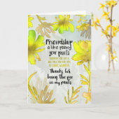 Carte Merci d'être Pee in my Pants (Fleur jaune)