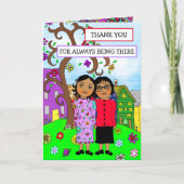 Carte Merci d'être toujours là Amitié (Devant)