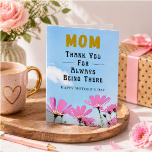 Carte Merci d'être toujours là Maman Fête des Mères