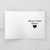 Carte Merci d'être un ami (Intérieur)