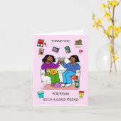 Carte Merci d'être un bon ami (Fleur jaune)