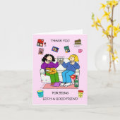 Carte Merci d'être un si bon ami (Fleur jaune)