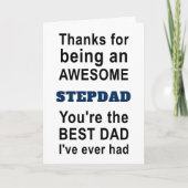 Carte Merci d'être un Stepdad génial (Devant)