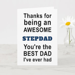 Carte Merci d'être un Stepdad génial