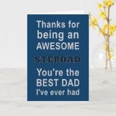 Carte Merci d'être un super beau-père (Fleur jaune)