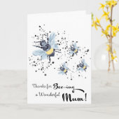 Carte Merci d'être une maman merveilleuse (Fleur jaune)