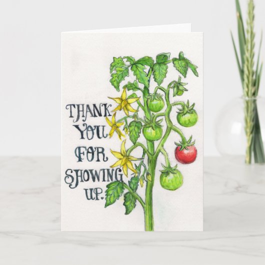 Carte Merci d'être venu (Devant)