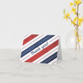 Carte Merci - Diagonal Stars & Stripes Motif (Fleur jaune)