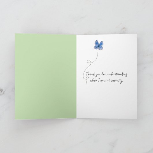 Carte Merci Doodle Flowers (Intérieur)