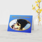 Carte Merci d'or Retriever. Merci (Fleur jaune)