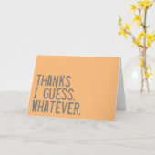 Carte Merci drôle (Fleur jaune)