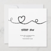 Carte Merci du logo Heureuse Sainte-Valentin (Dos)