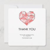 Carte Merci du logo Heureuse Sainte-Valentin (Dos)