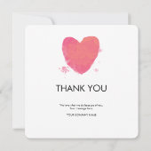 Carte Merci du logo Heureuse Sainte-Valentin (Dos)
