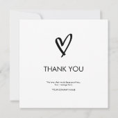 Carte Merci du logo Heureuse Sainte-Valentin (Dos)