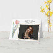 Carte Merci Élégant Pour Votre Sympathie (Fleur jaune)