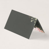 Carte Merci Elégante Blush Rose Floral Roses (Back)