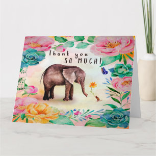 Carte Merci Elephant & souris