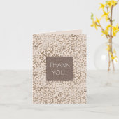 Carte Merci Empreinte de léopard Brown (Fleur jaune)