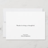 Carte Merci Empreinte de patte noir (Dos)