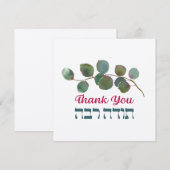 Carte Merci En Hébreu - Todah Raba Gratitude juive (Devant / Derrière)