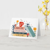 Carte Merci enseignant de m'avoir aidé à grandir, Amoure (Fleur jaune)