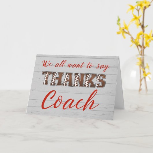 Carte Merci Entraîneur De Football De Us Football Lettre (Fleur jaune)