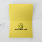 Carte merci entraîneur de softball (Intérieur)
