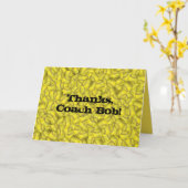 Carte merci entraîneur de softball (Fleur jaune)