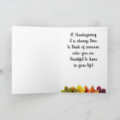 CARTE MERCI ET RÉFLEXION DE **VOUS** (Intérieur)