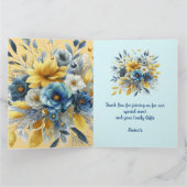 Carte Merci Fée Africaine Turquoise Gold Rose Princesse (Intérieur)