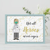 Carte Merci Femme Docteur (Debout devant)