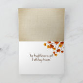 Carte Merci Feuilles d'automne (Intérieur)