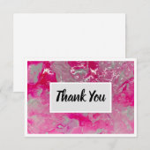 Carte Merci Flat 3,5 po x 5 po - Rose (Devant / Derrière)