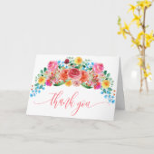 Carte Merci fleur sauvage de Baby shower Floral (Fleur jaune)